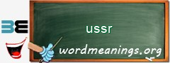WordMeaning blackboard for ussr